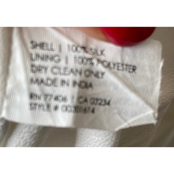 Club Monaco Silk Embellished Mini Skirt Mirrors Pull-On Ivory Sz 6 - Picture 7 of 8